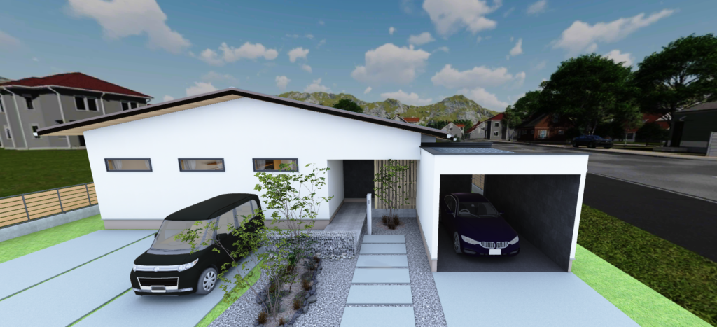 モデルハウス正面